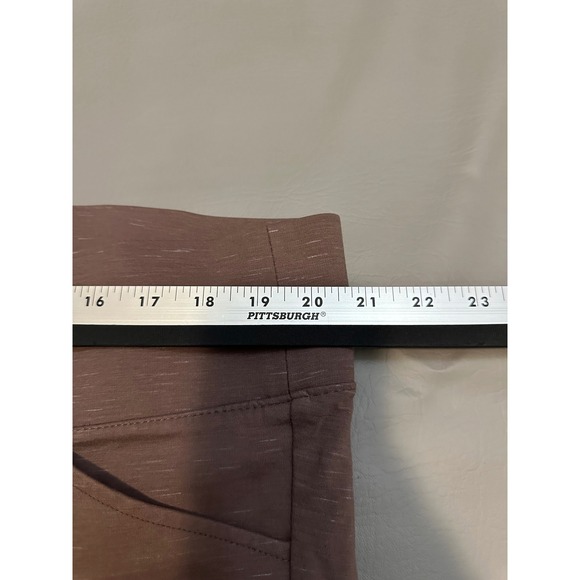 Torrid Pixie Skinny Pants Mauve Brown Space Dye Plus Size 3R High Rise Pull On - Picture 5 of 9
